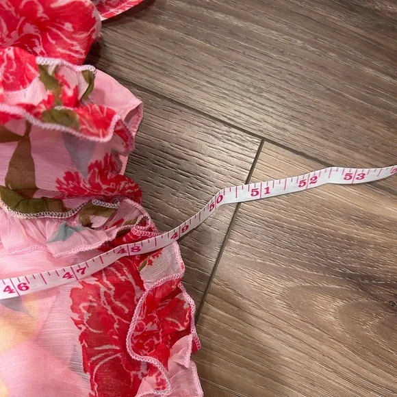 Ivy City pink floral Layla maxi dress size 24W wedding coquette feminine wedding - Picture 10 of 10